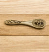 Handmade Wooden Honey Spoon, Laser Engraved Bee Honey Spoon Wooden Honey Stirrer
